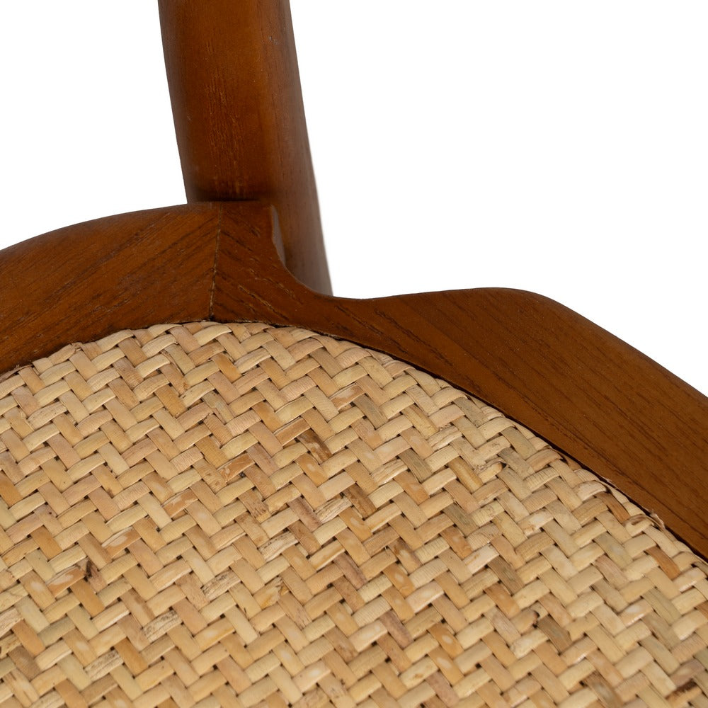 SILLA MADERA DE OLMO / cannage
