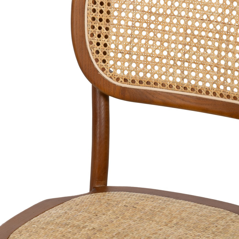 SILLA MADERA DE OLMO / cannage
