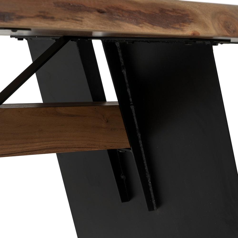 MESA COMEDOR MADERA / METAL 260CM