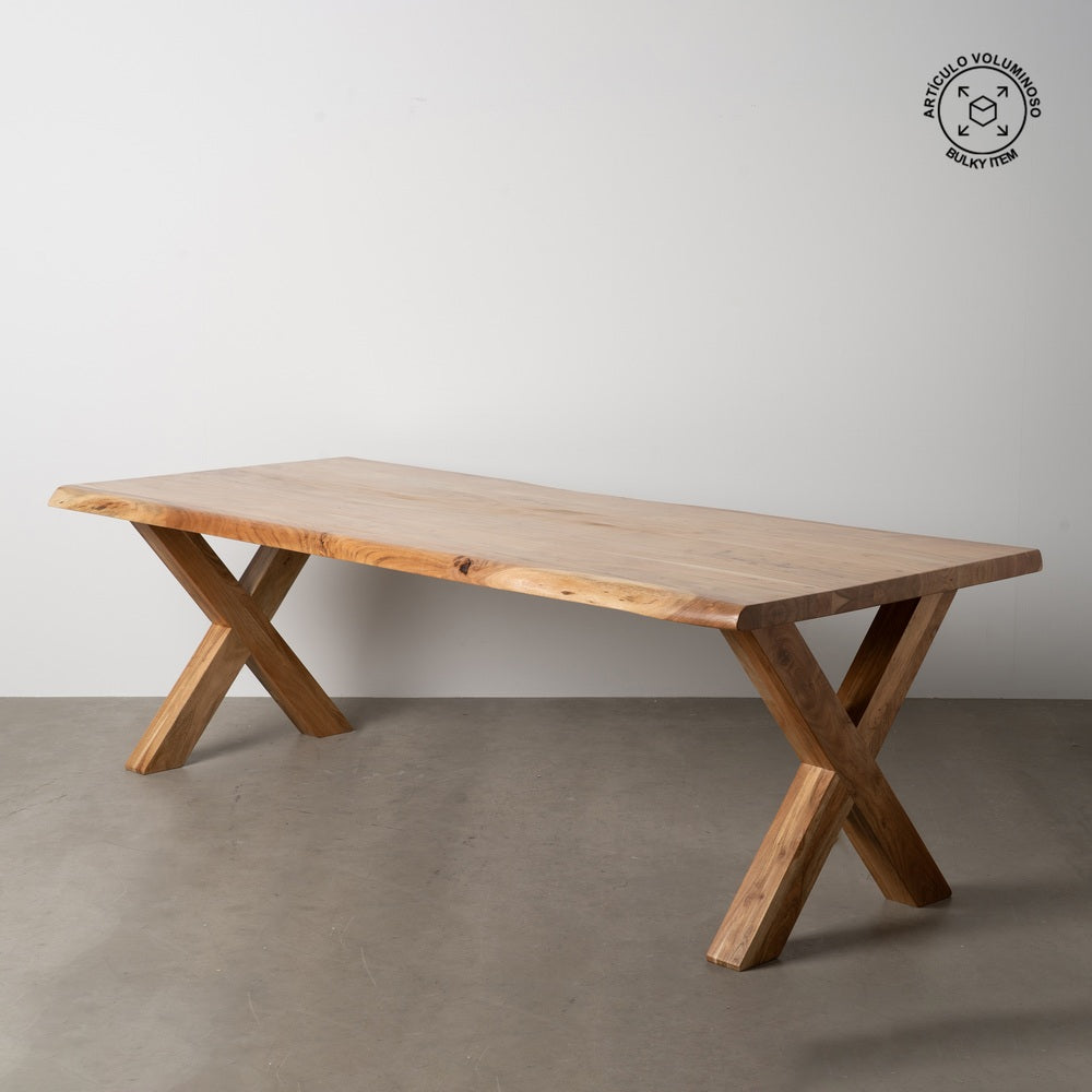 MESA COMEDOR NATURAL MADERA DE ACACIA