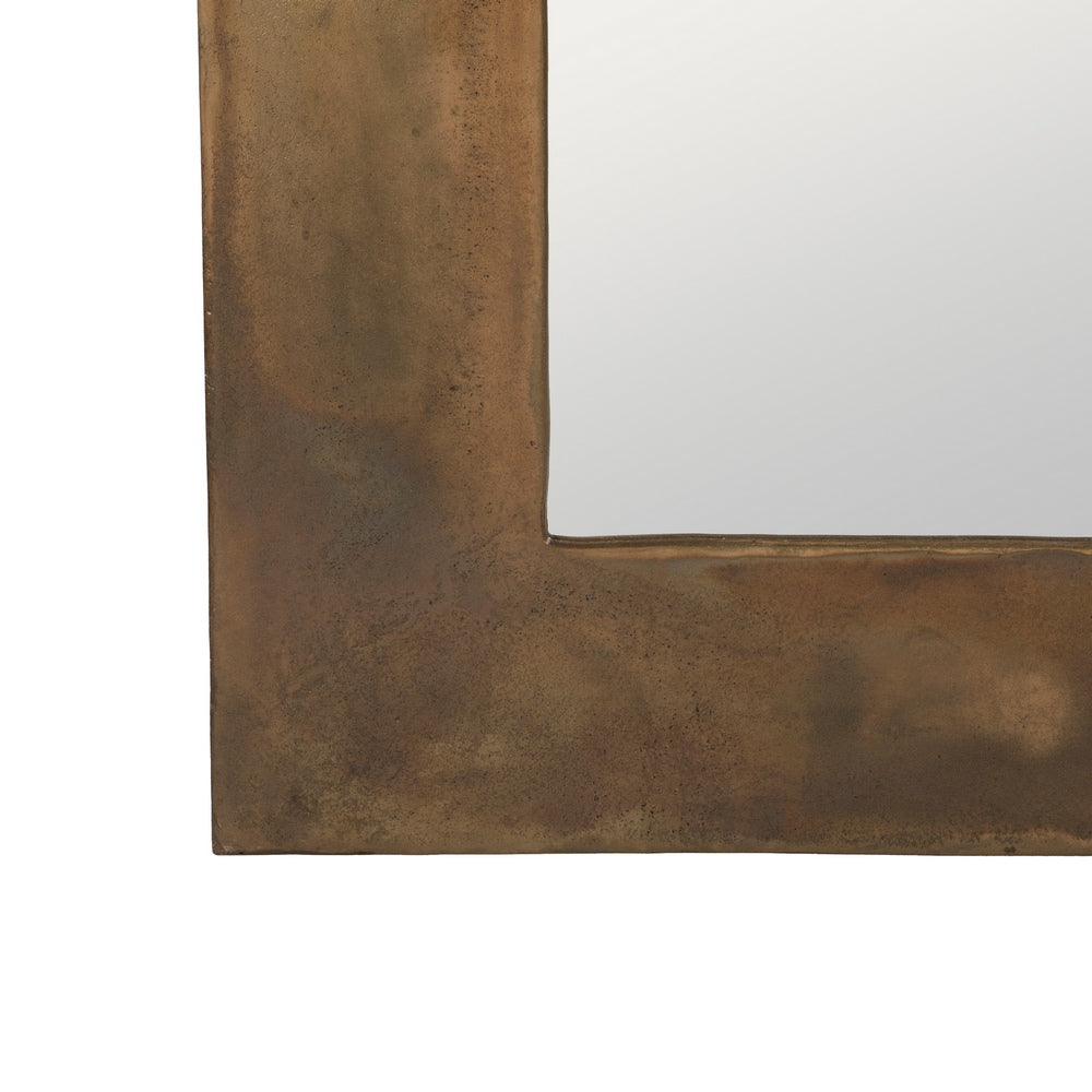 Espejo de pared grande en aluminio acabado oro viejo