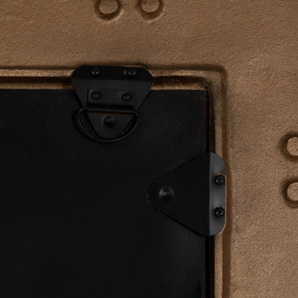 Espejo de pared grande en aluminio acabado oro viejo