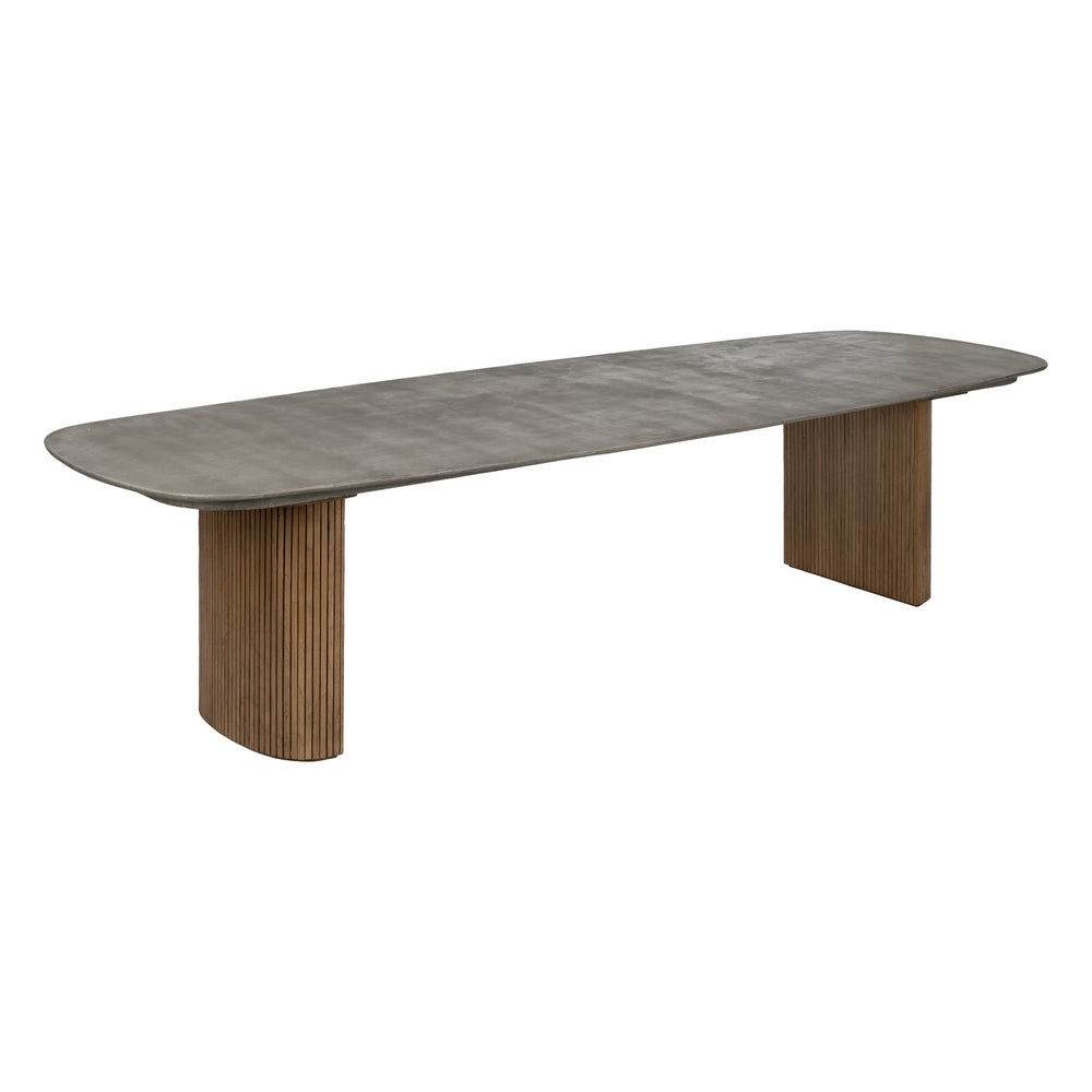 MESA COMEDOR MADERA-MICROCEMENTO