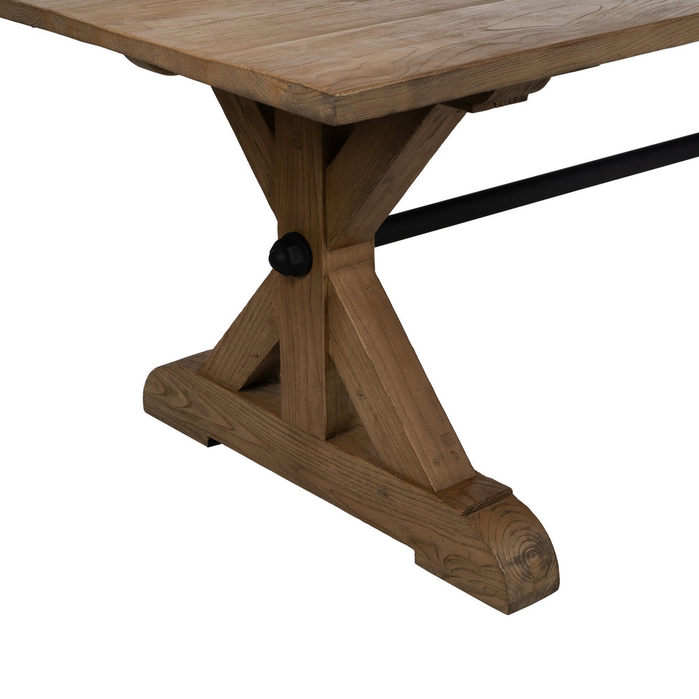 Mesa de comedor de roble recuperado