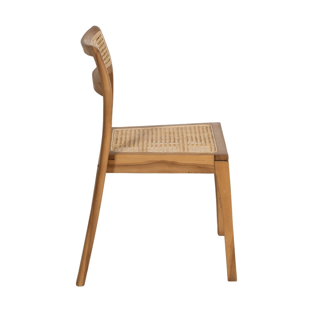 Silla de Madera y Ratán Natura