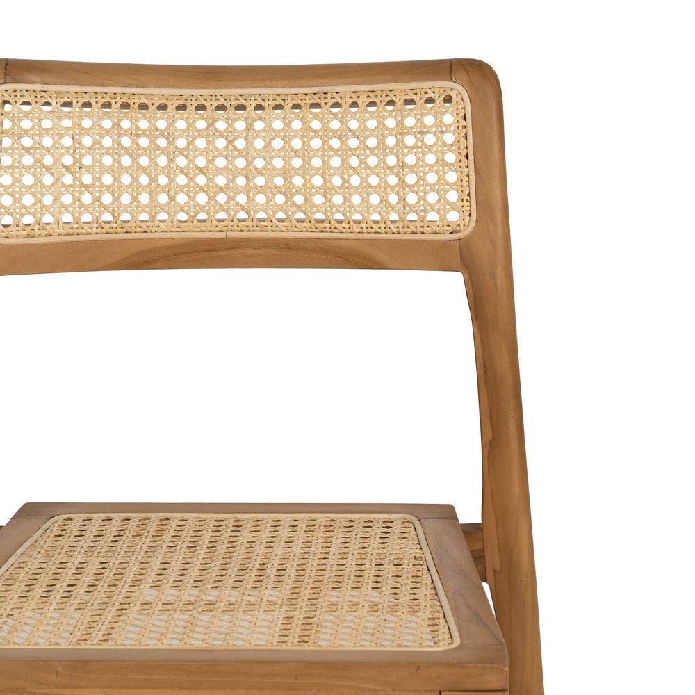 Silla de Madera y Ratán Natura