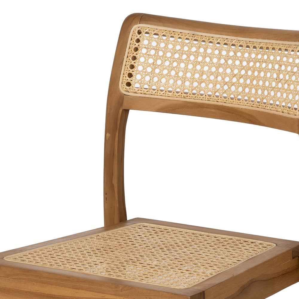 Silla de Madera y Ratán Natura