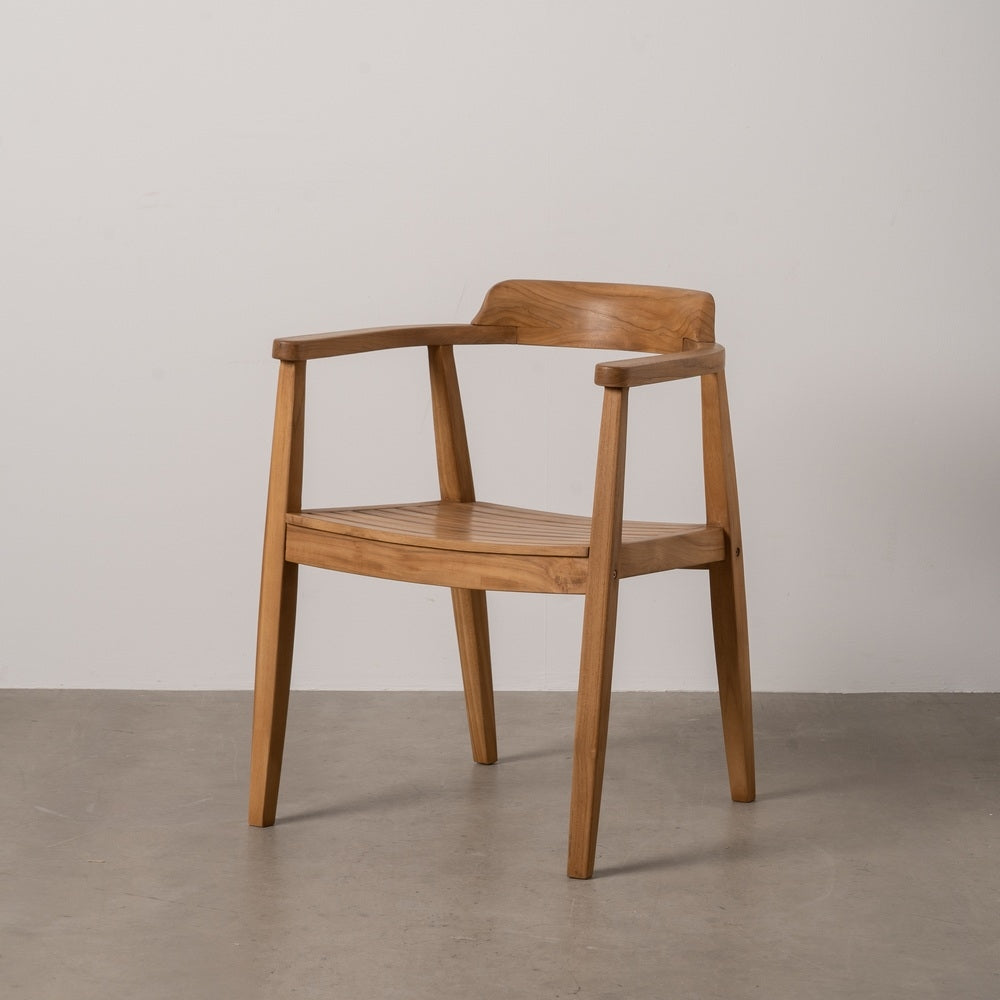 SILLA MADERA TECA.