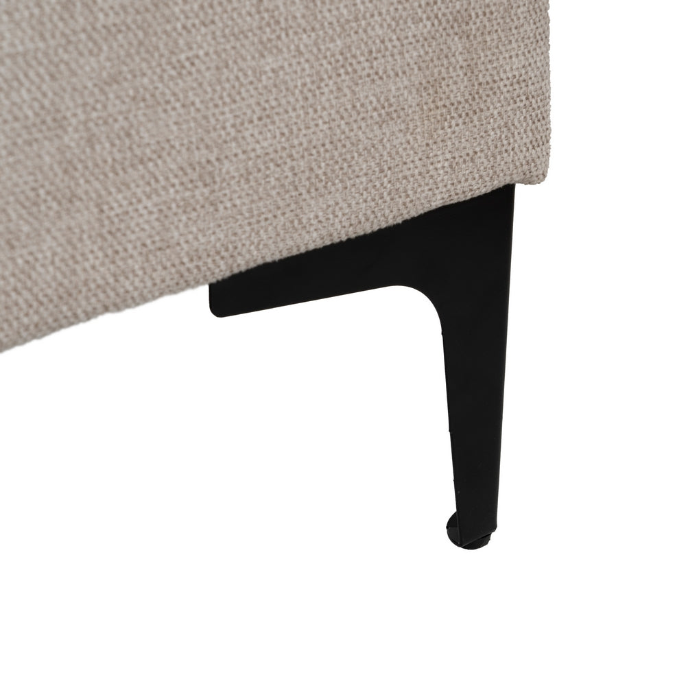 CAMA CON CABECERO BEIGE