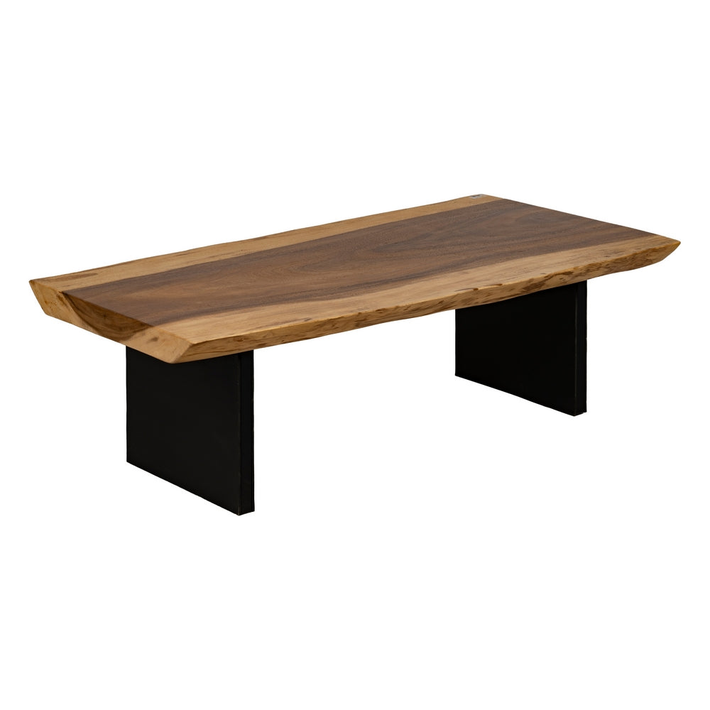 MESA CENTRO NATURAL MADERA-HIERRO