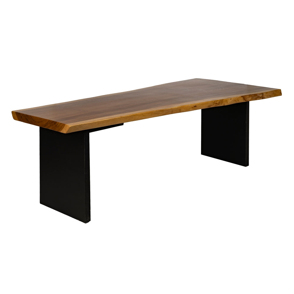 MESA COMEDOR NATURAL MADERA-HIERRO