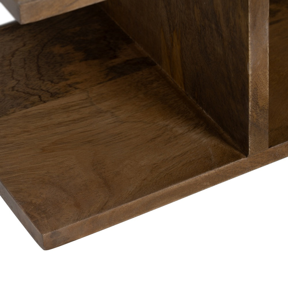 Mesita flotante de madera de mango