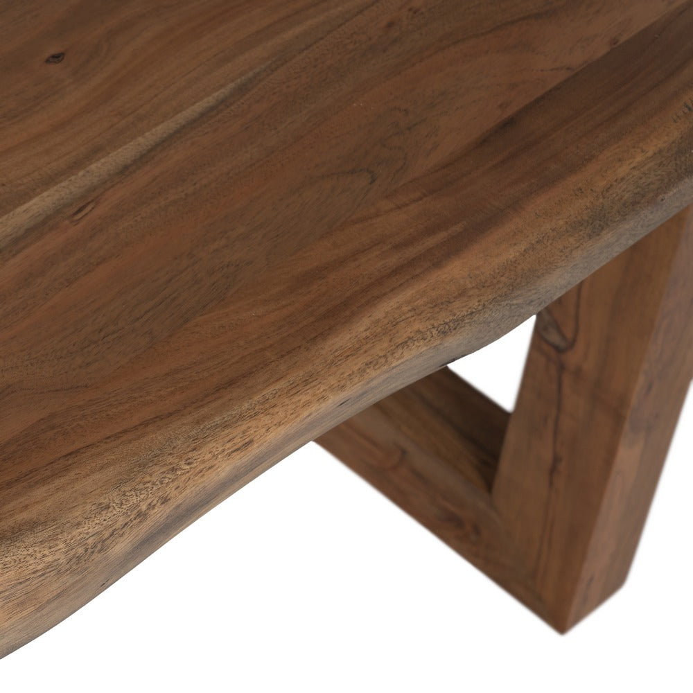 MESA COMEDOR MARRÓN MADERA DE ACACIA