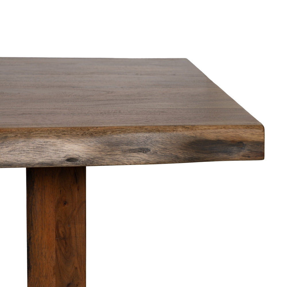 MESA COMEDOR MARRÓN MADERA DE ACACIA