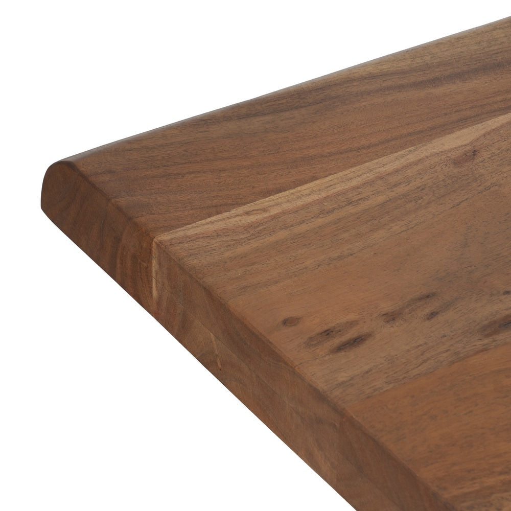 MESA COMEDOR MARRÓN MADERA DE ACACIA