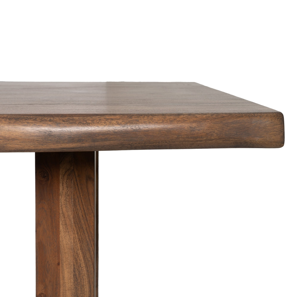 MESA COMEDOR MARRÓN MADERA DE ACACIA