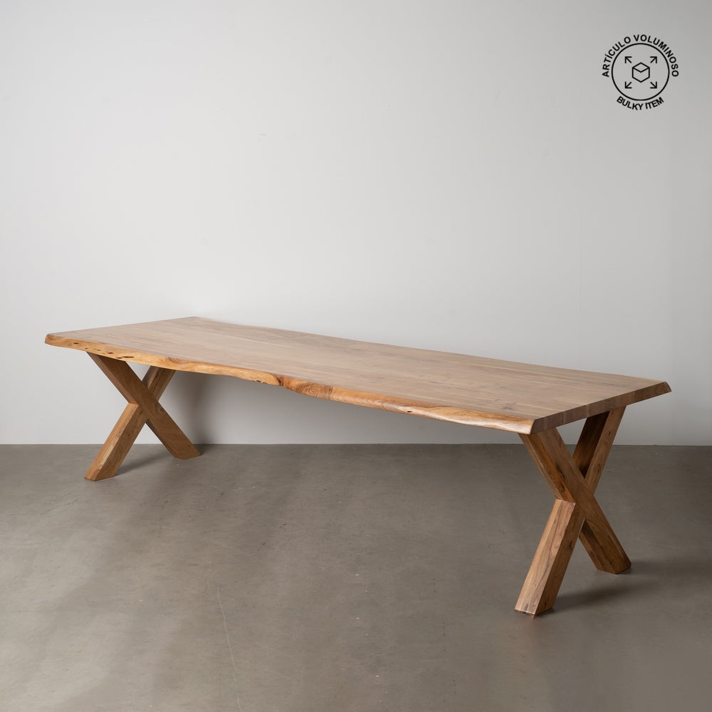 MESA COMEDOR NATURAL MADERA DE ACACIA
