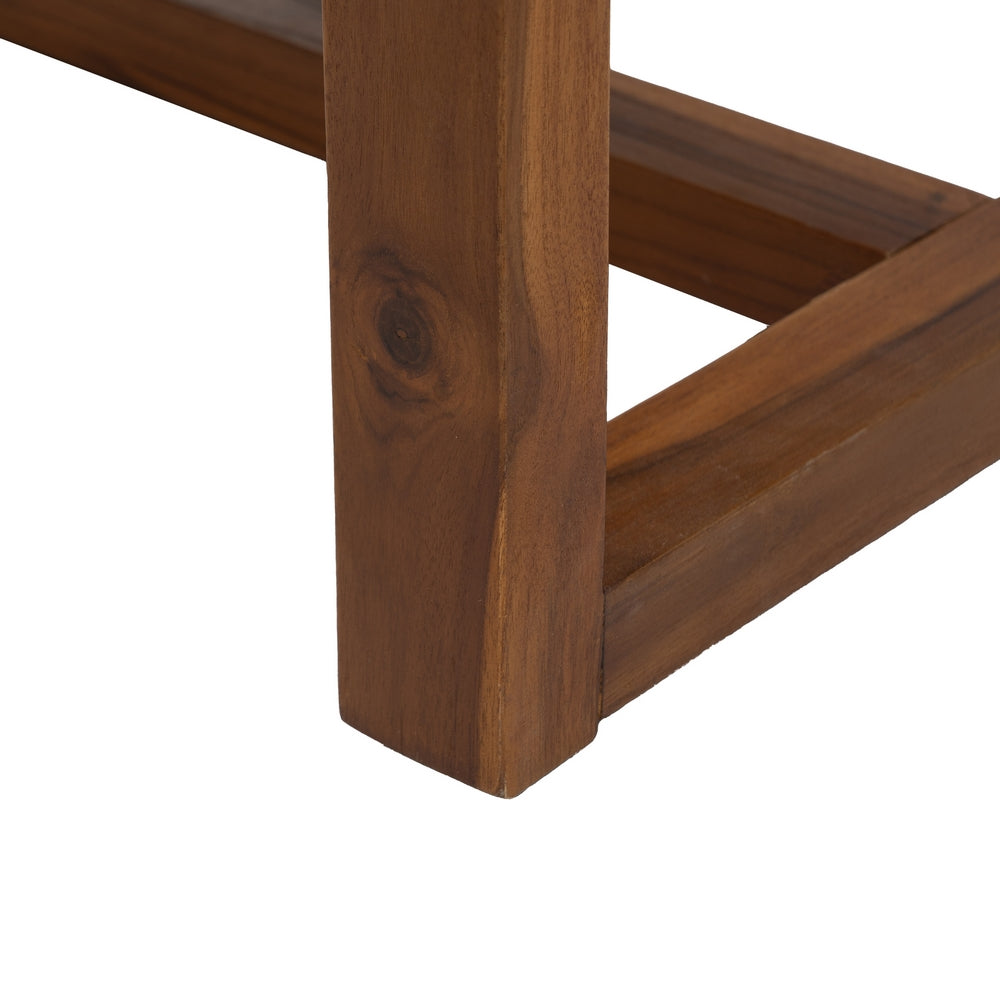 Banqueta Natural de Madera de Teca