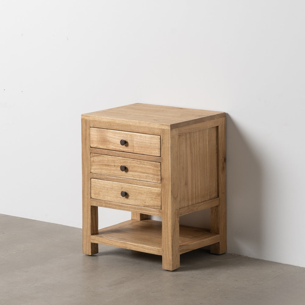 Mesita Natural de Madera de Mindi