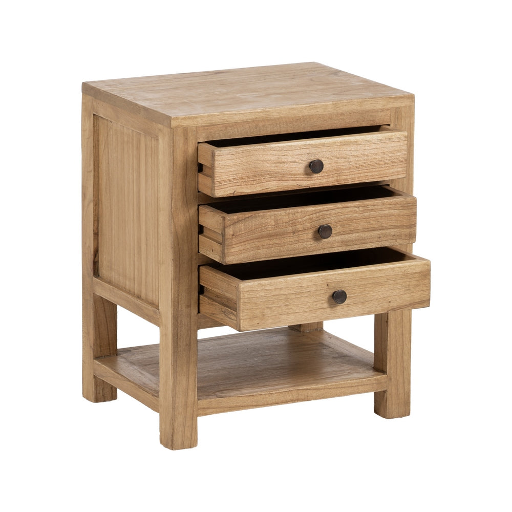 Mesita Natural de Madera de Mindi