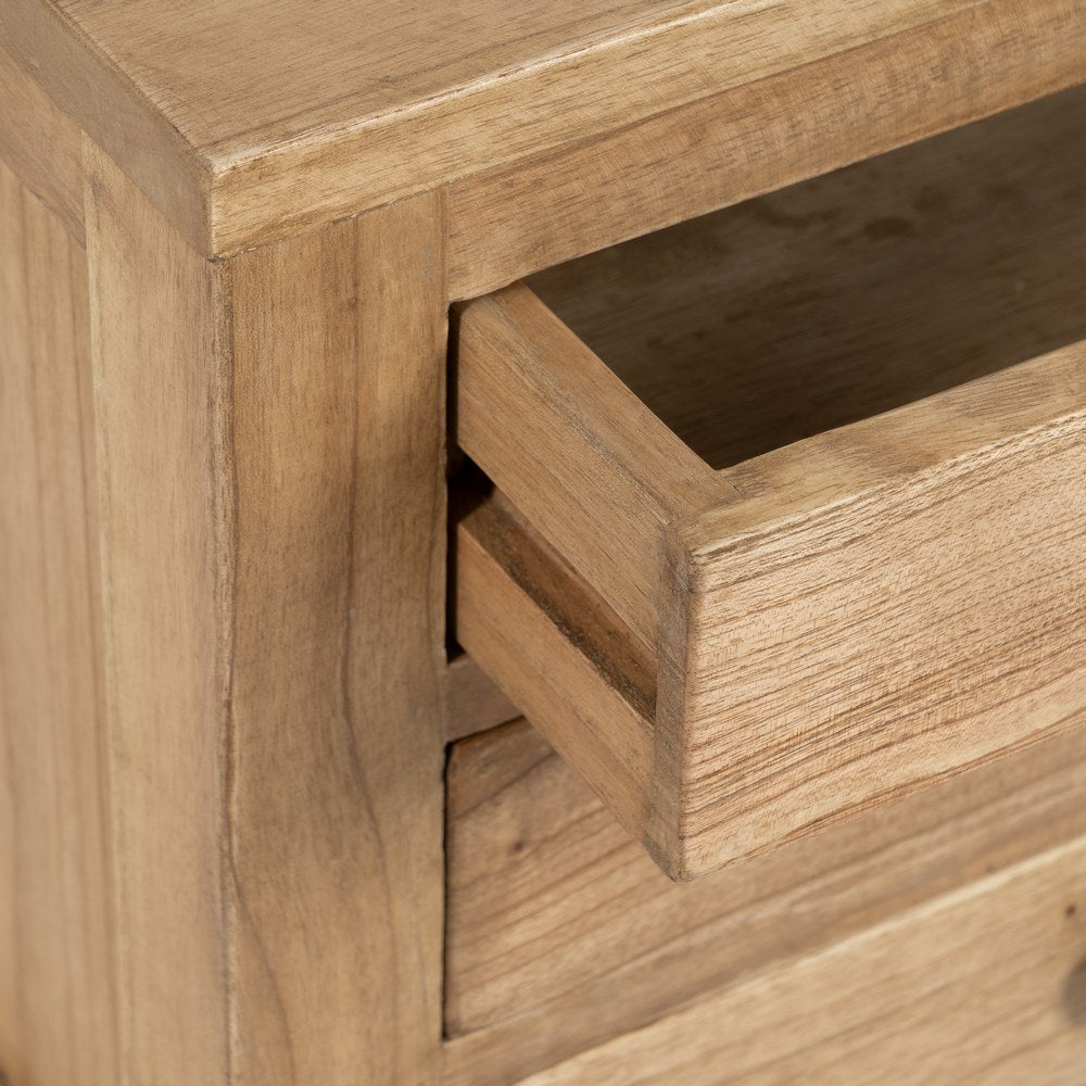 Mesita Natural de Madera de Mindi
