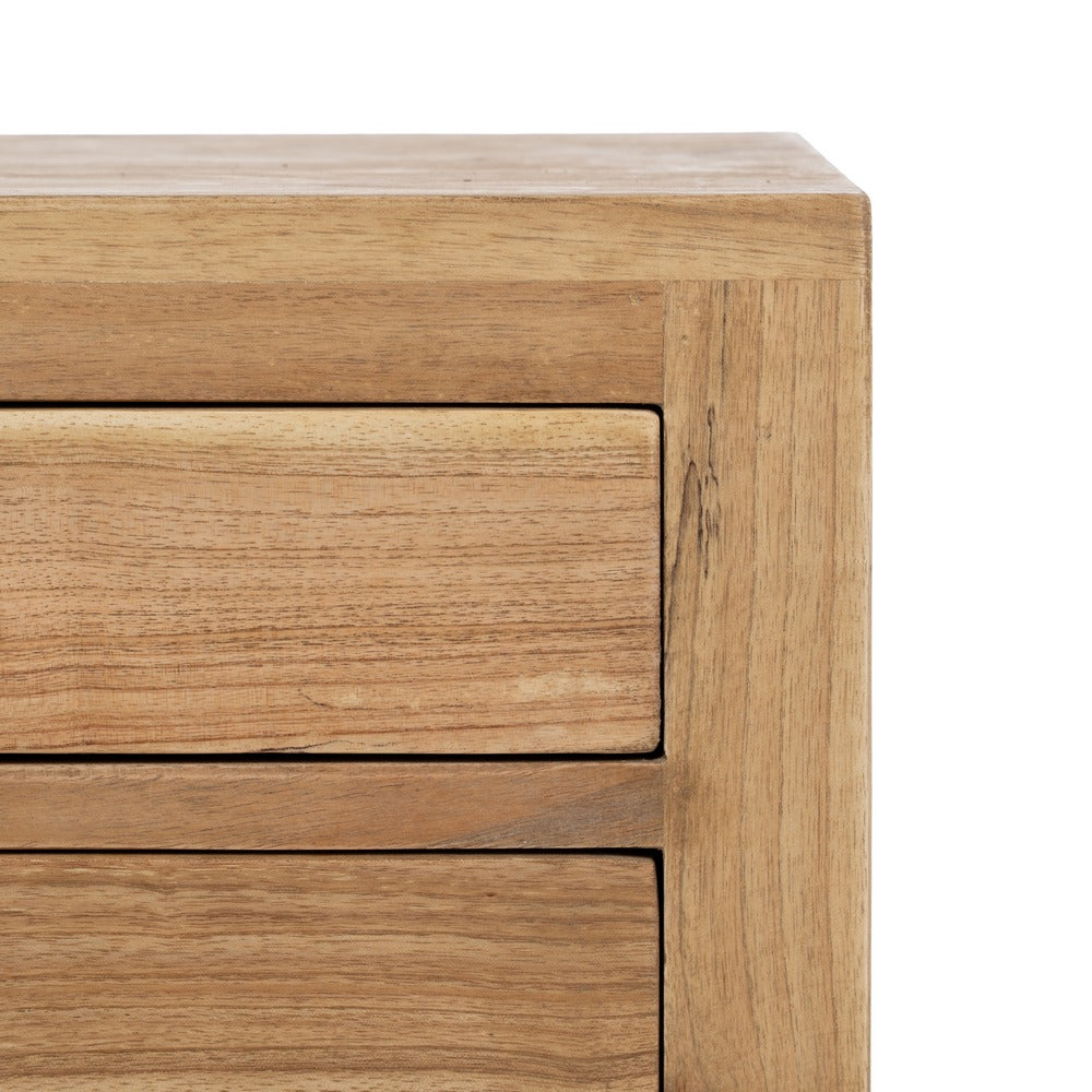 Mesita Natural de Madera de Mindi