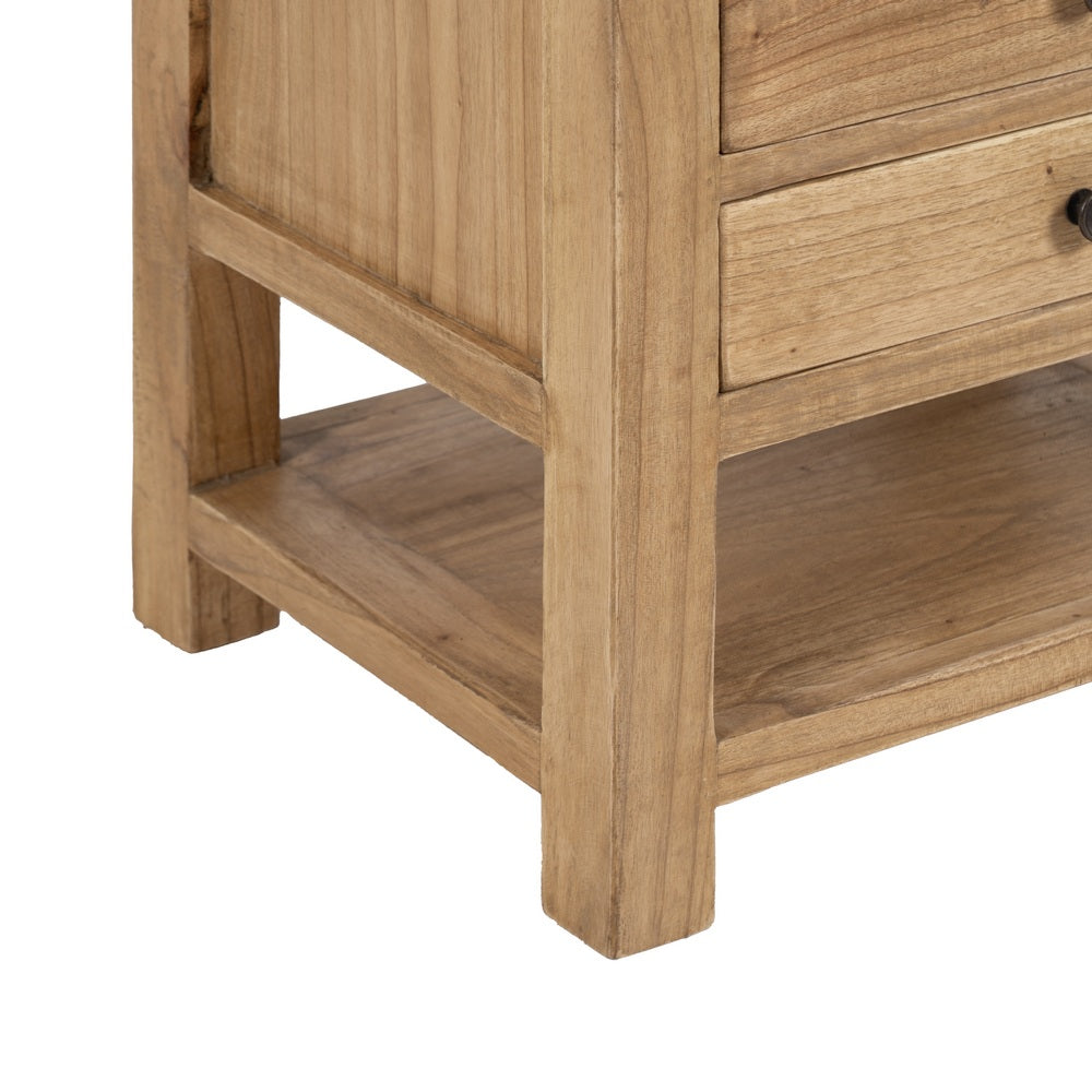 Mesita Natural de Madera de Mindi
