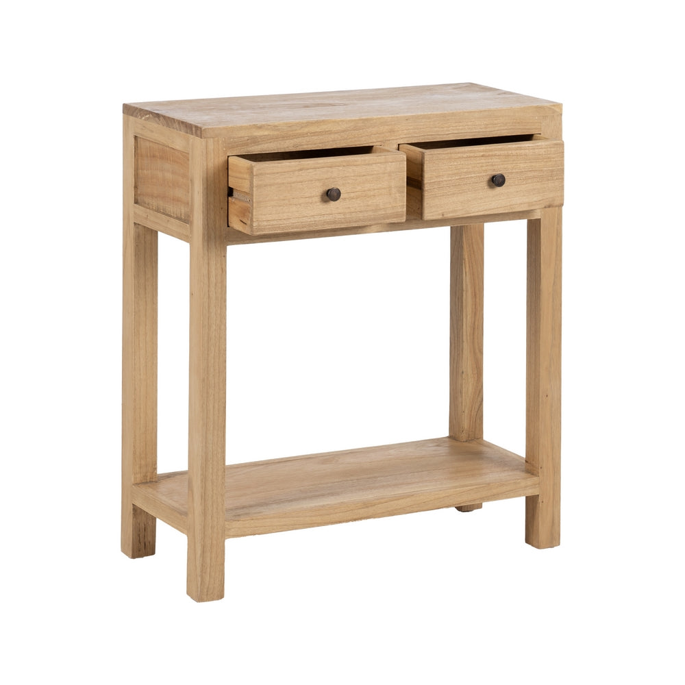 Consola Natural de Madera de Mindi