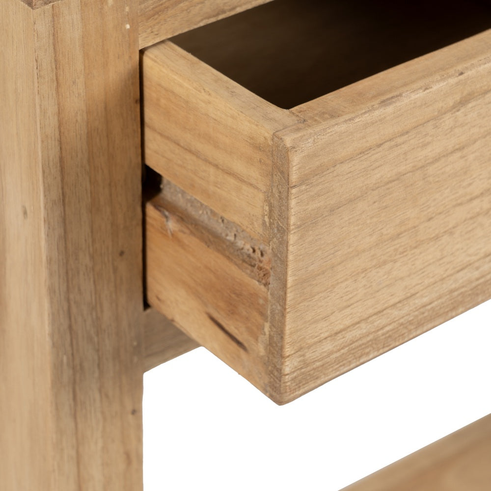 Consola Natural de Madera de Mindi