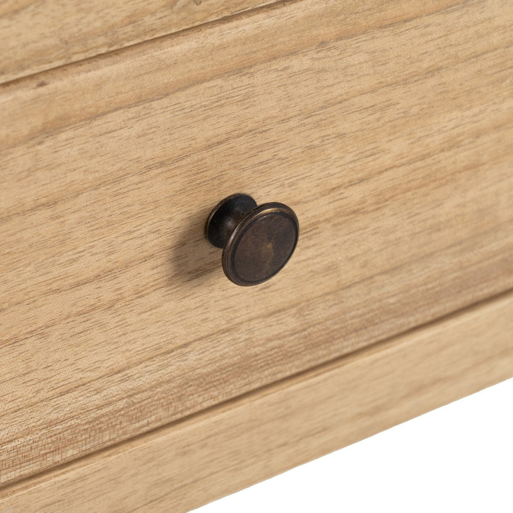 Consola Natural de Madera de Mindi