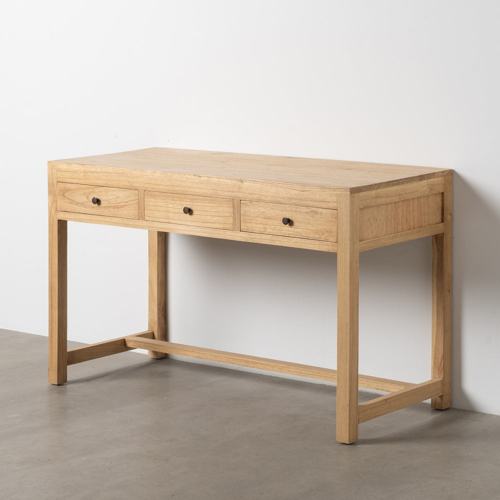 Mueble Auxiliar Natural de Madera de Mindi