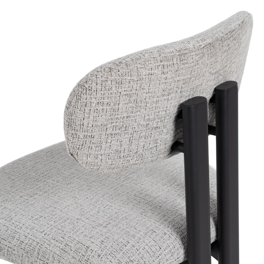 SILLA GRIS TEJIDO-METAL