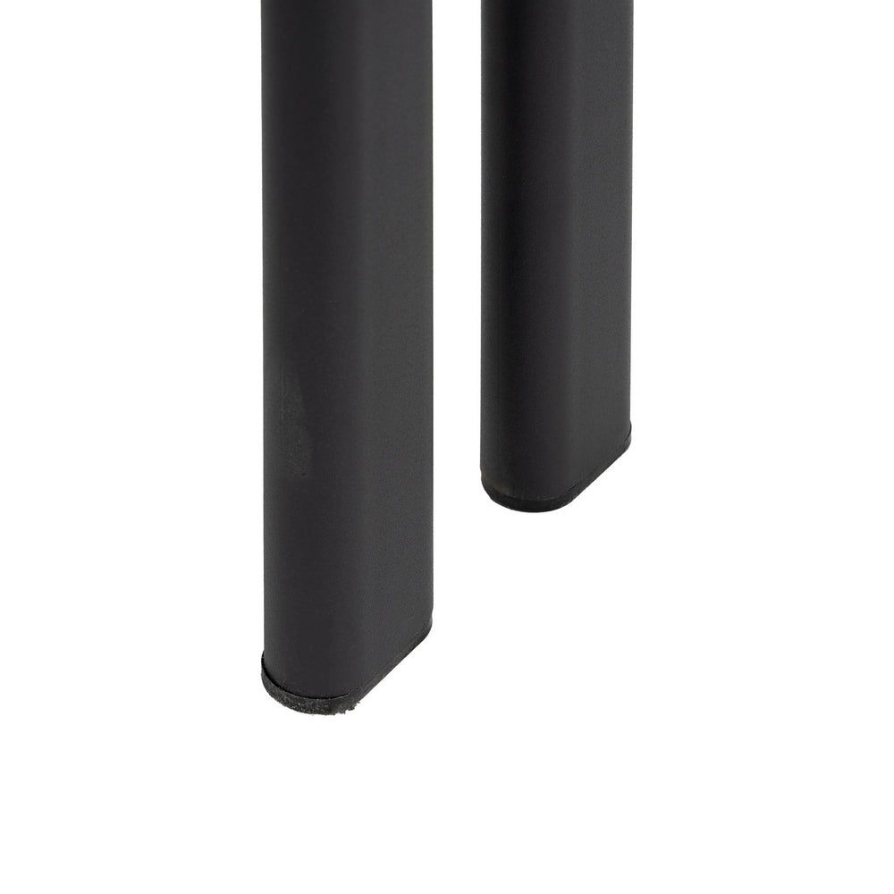 Taburete Alto en Metal y Tejido Gris