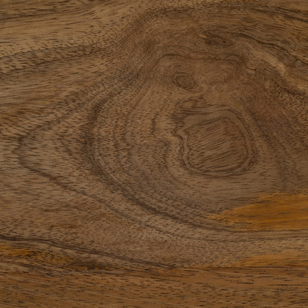 Mesa auxiliar de madera de mango marrón
