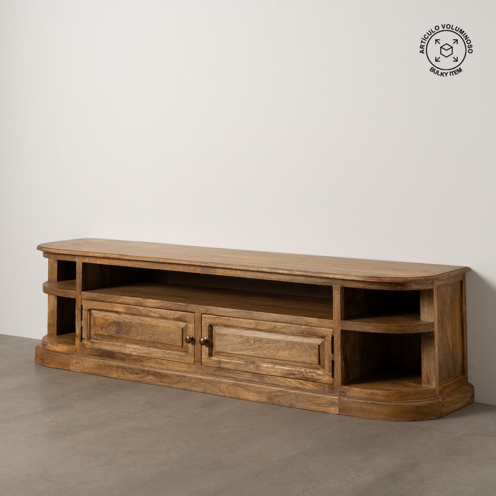 Mueble de TV de Madera de Mango Natural