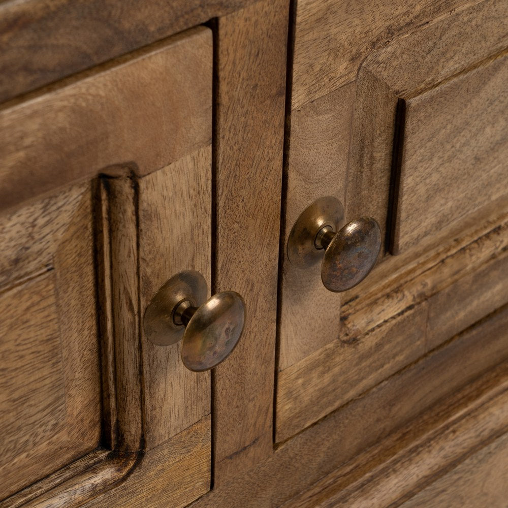 Mueble de TV de Madera de Mango Natural