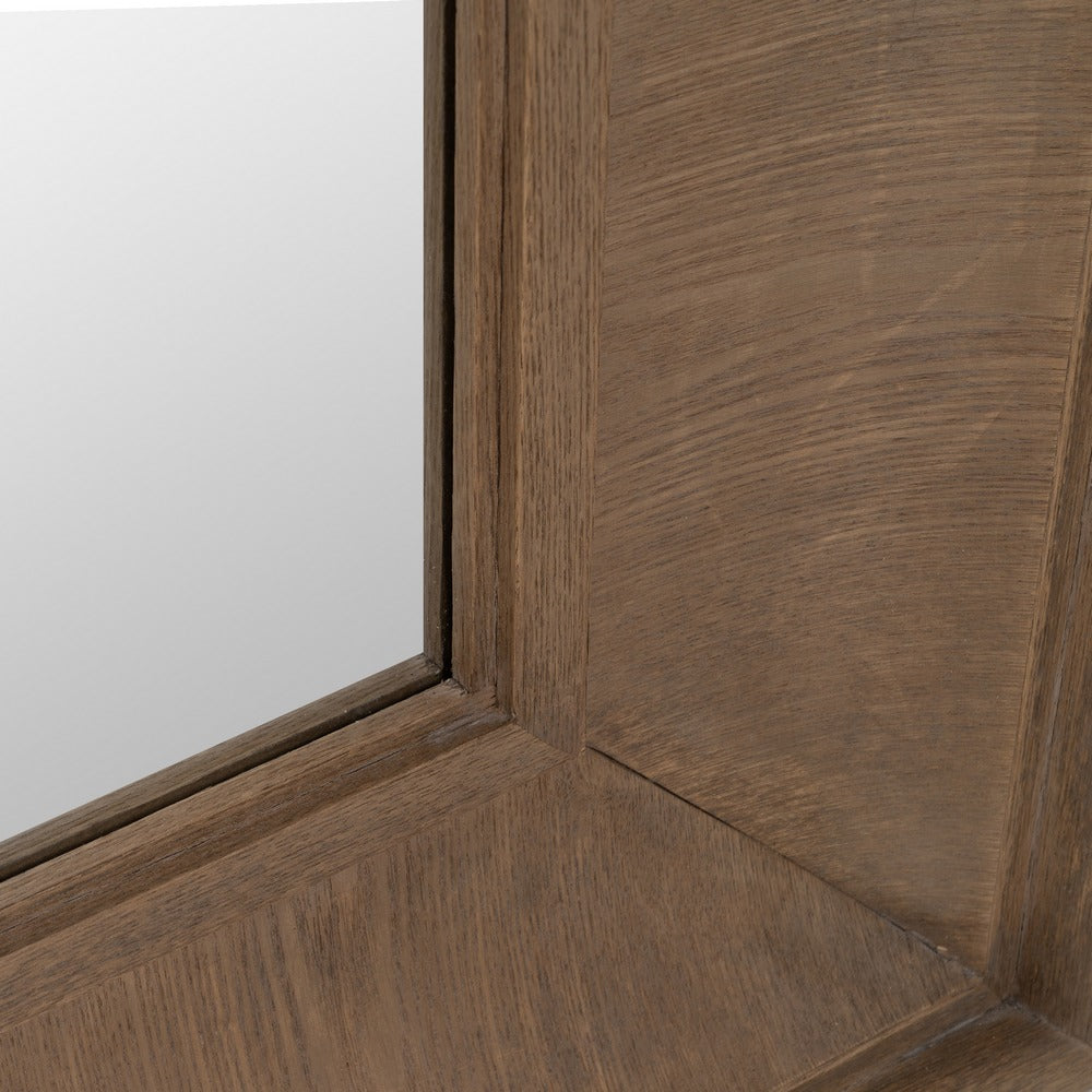 Espejo de madera natural con marco ancho – 201 cm