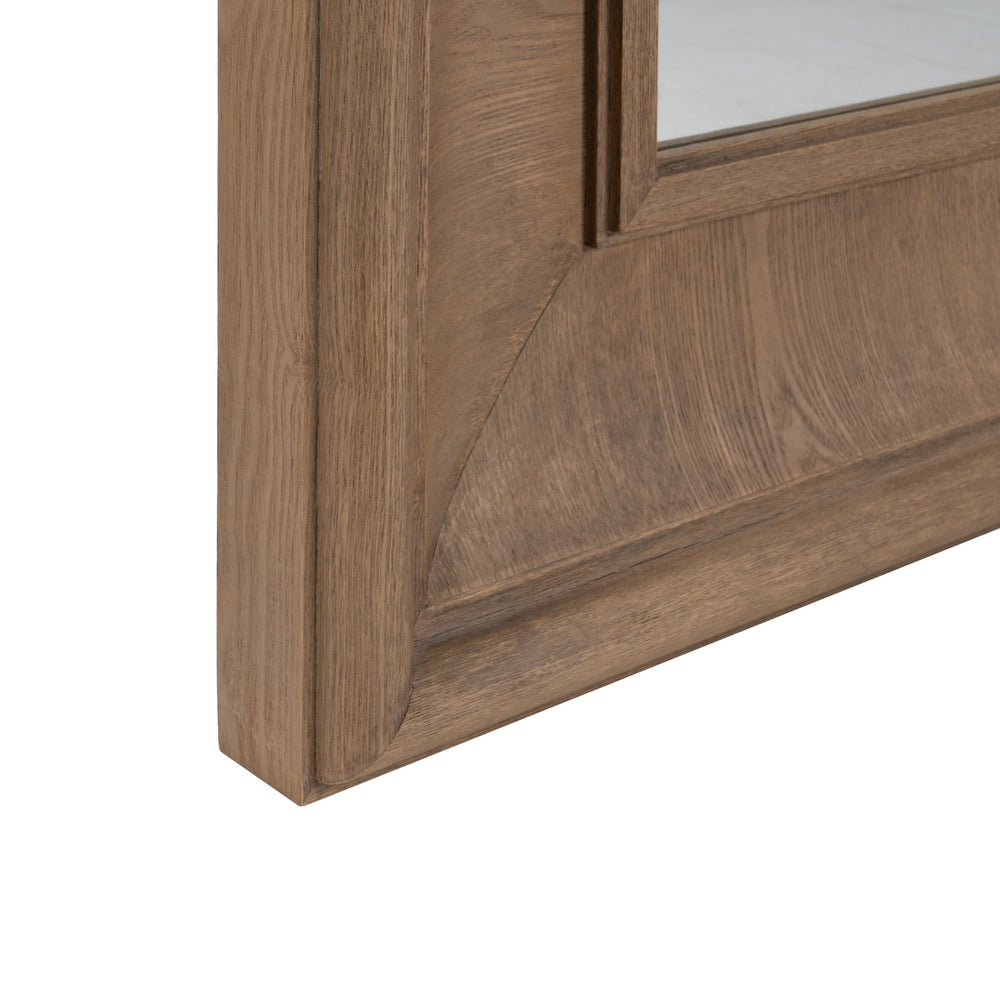 Espejo de madera natural con marco ancho – 201 cm