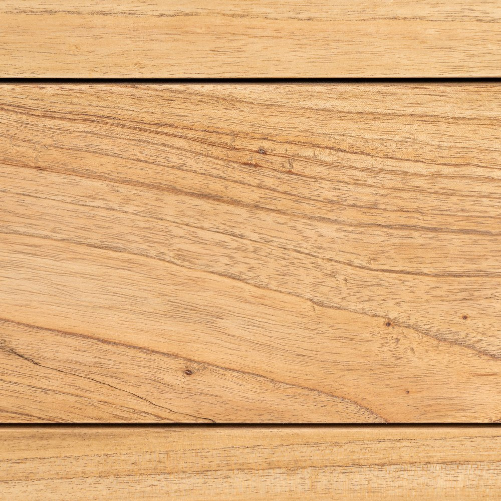 CÓMODA DE MADERA DE MINDI NATURAL – 100 CM