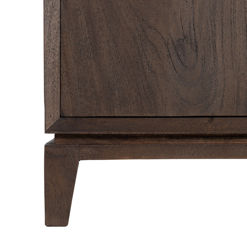Mueble recibidor de madera de mango marrón – 100 cm