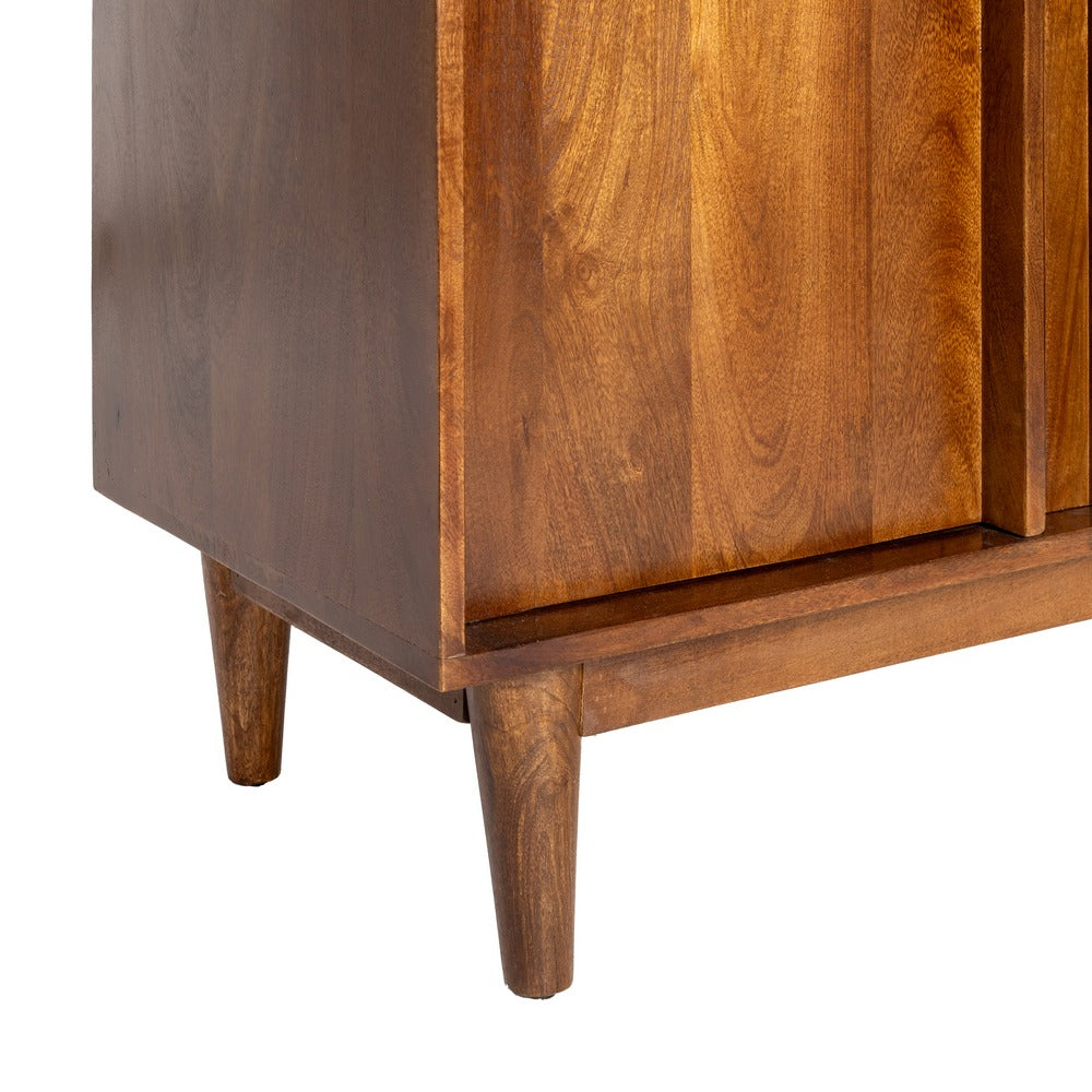 Alacena de madera de mango marrón