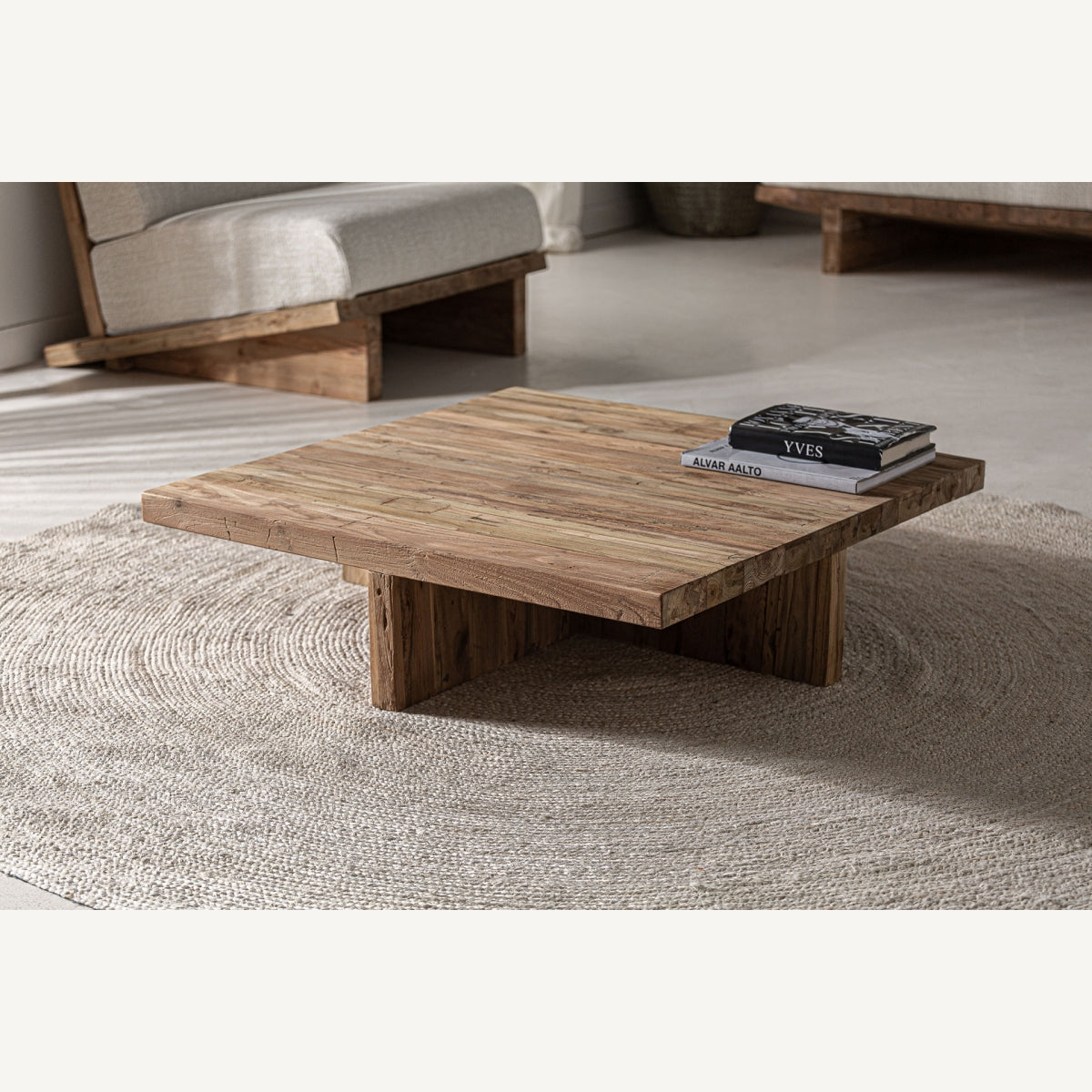 MESA DE CENTRO MADERA DE TEca OUTDOOR