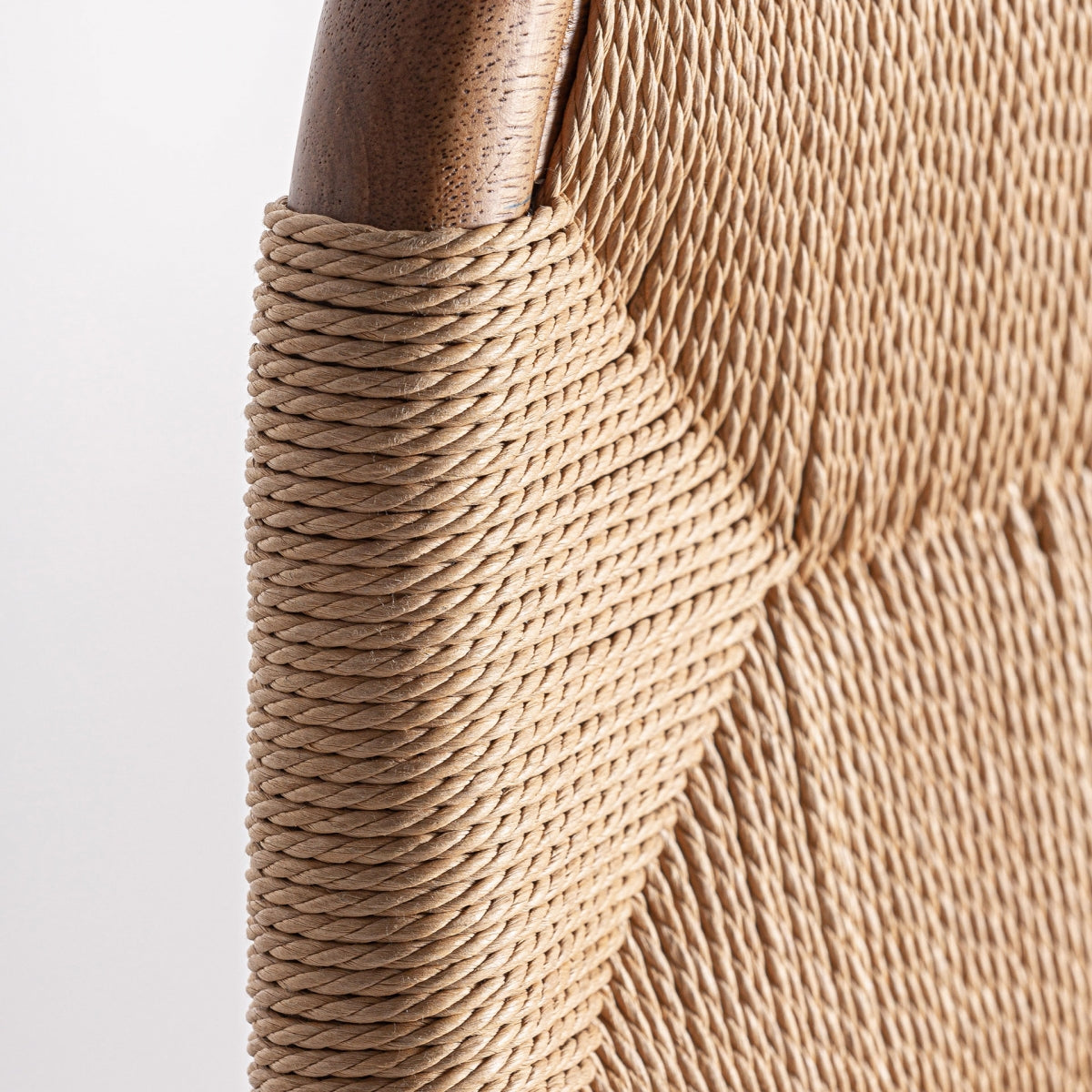 SILLa tejido / madera caucho / enea