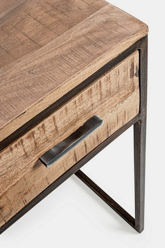 Escritorio madera de acacia / acero