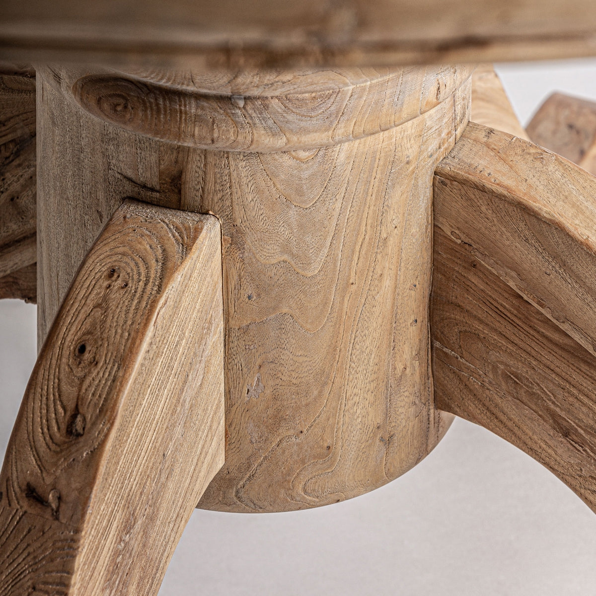 MESA COMEDOR PIEZA ÚNICA MADERA DE OLMO EXTENSIBLE