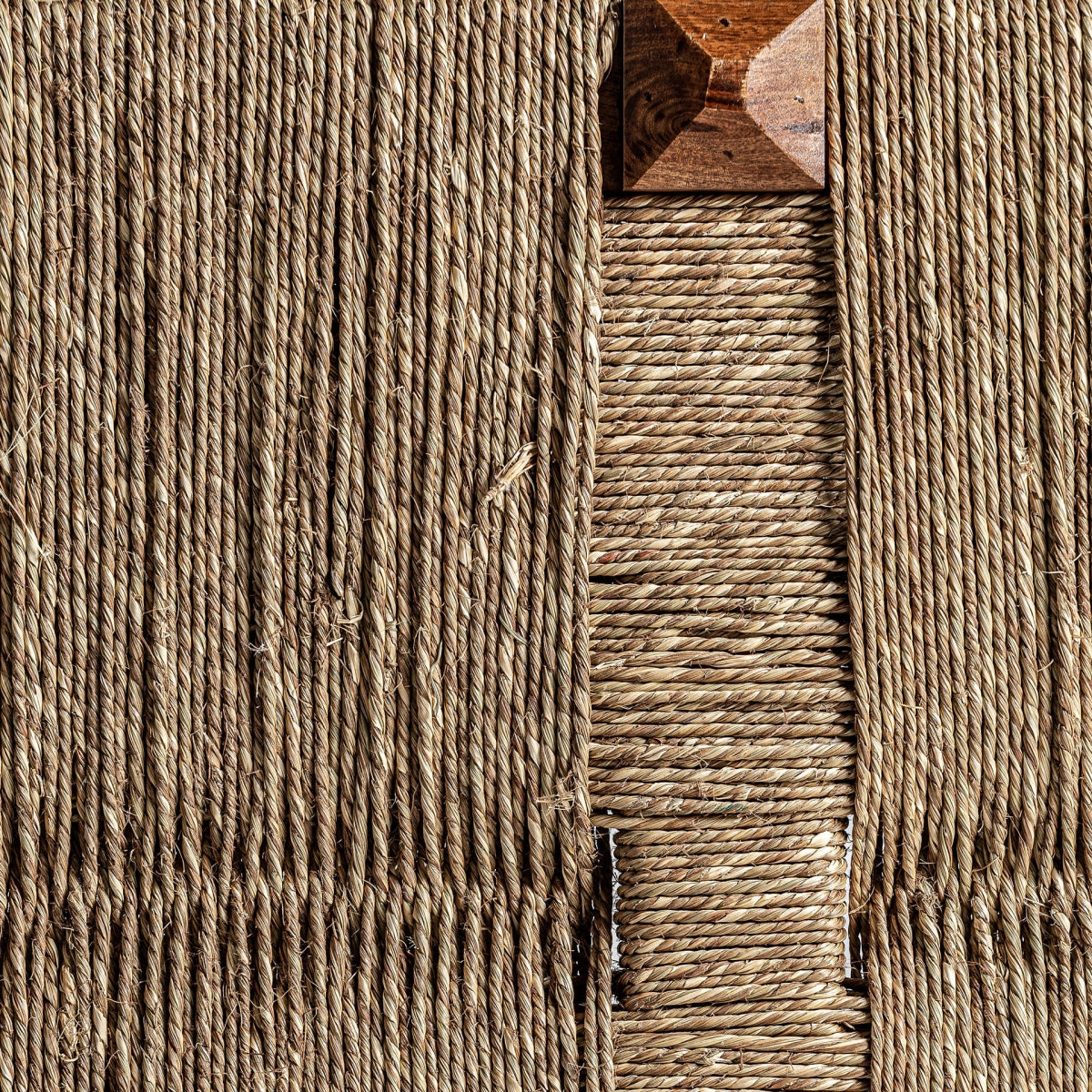 BANCO YUTE NATURAL Y MADERA DE MANGO 191CM.