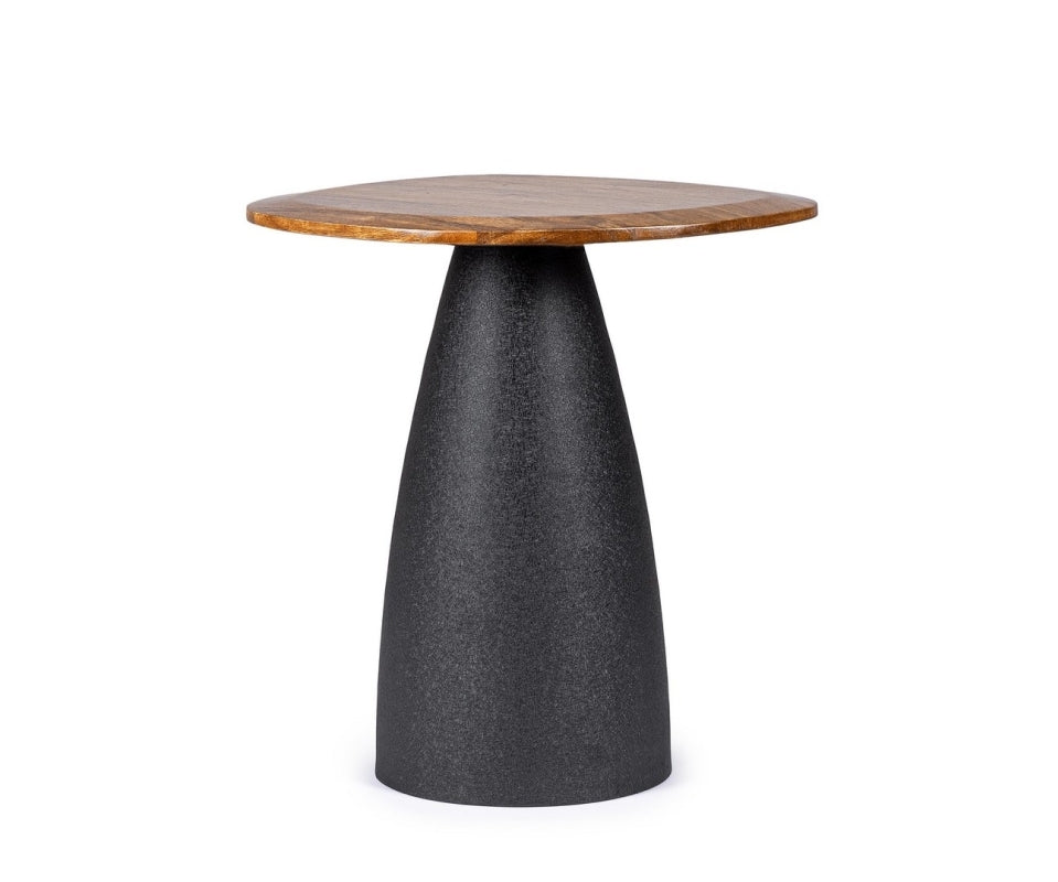 MESA AUXILIAR MADERA MANGO / ACERO