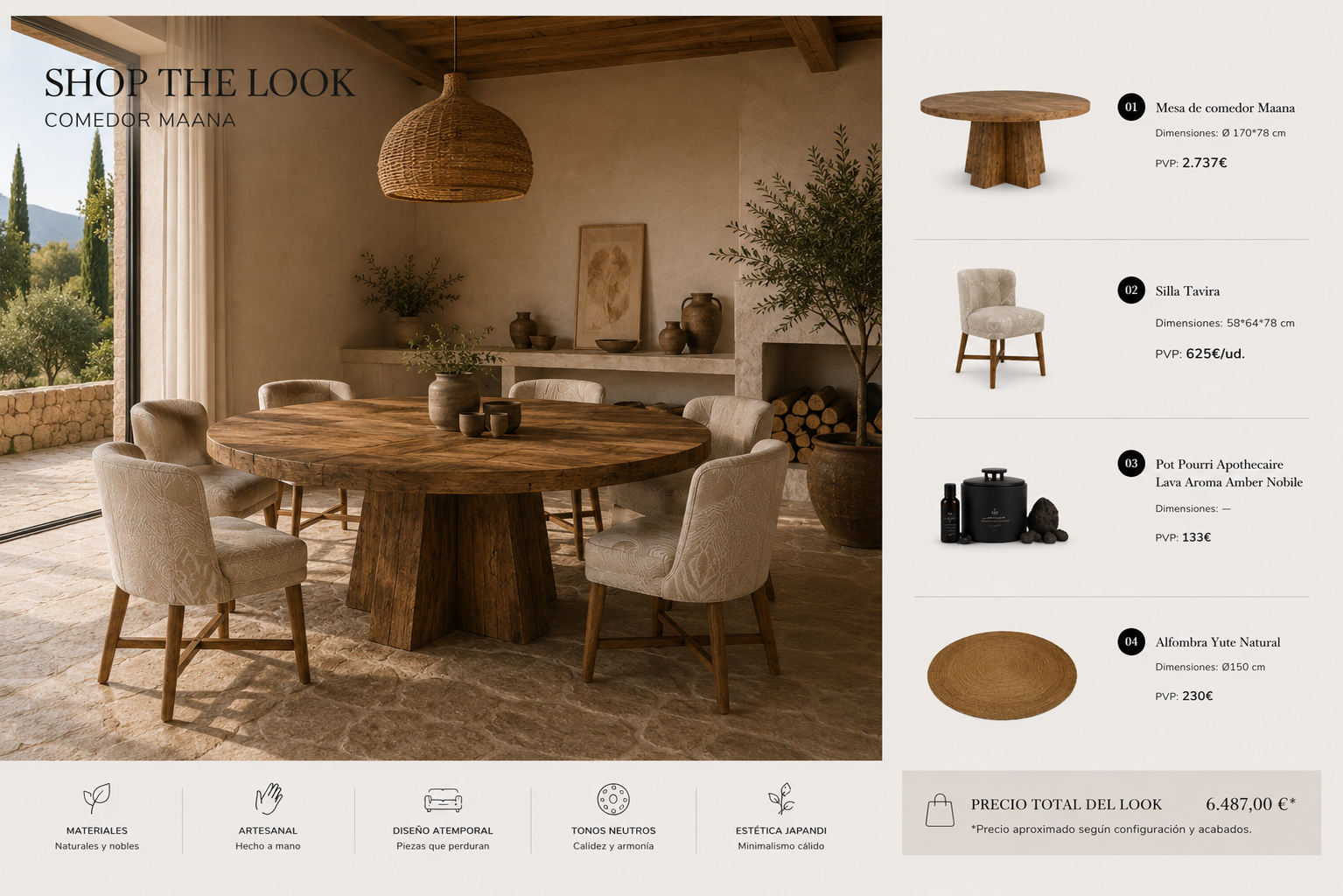 Comedor Kanso - Ambiente completo