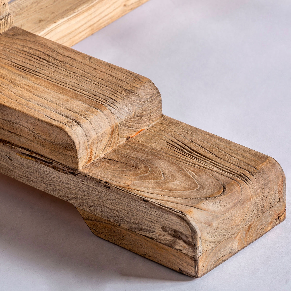 MESA COMEDOR PIEZA ÚNICA MADERA DE OLMO EXTENSIBLE