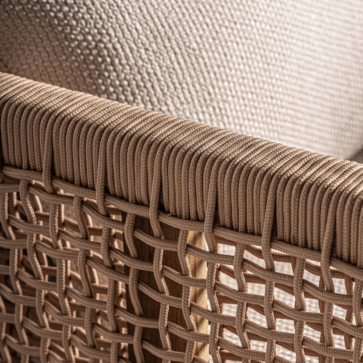 Butaca madera de teca / tejido